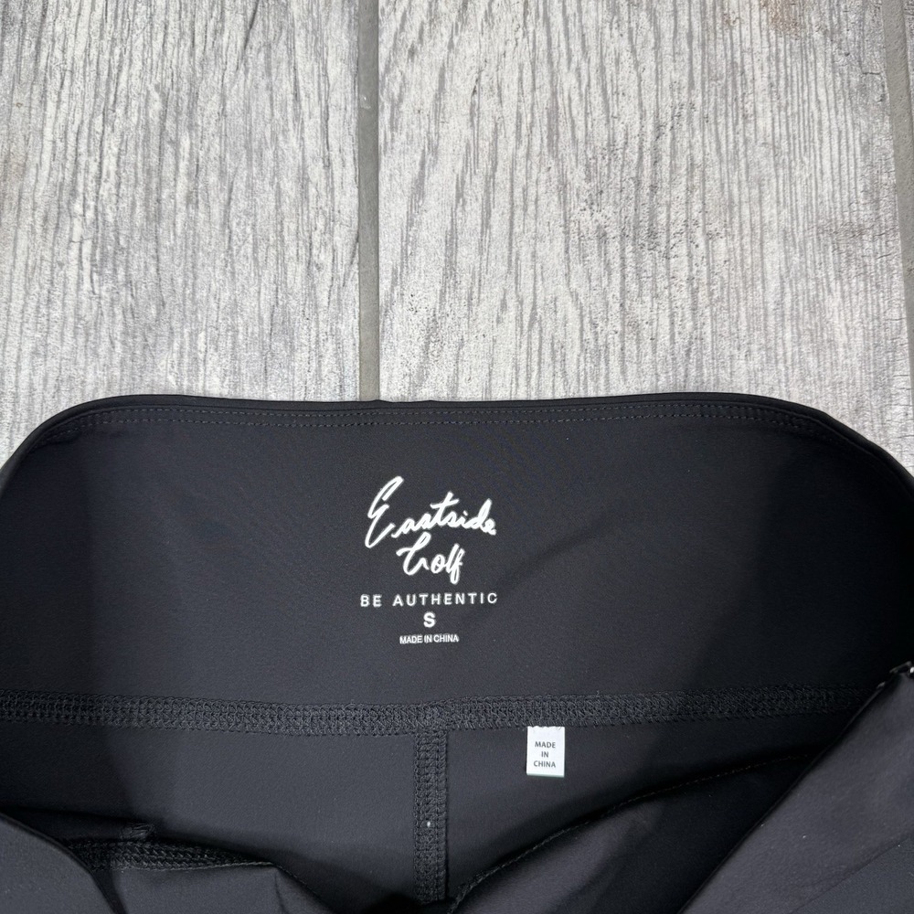 Eastside Golf Hi Waist Active Shorts Nwt Logo Gym Womens Pockets Black Egws5015 — image 4 of 8
